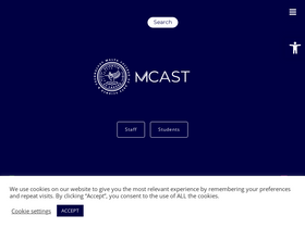 'mcast.edu.mt' screenshot