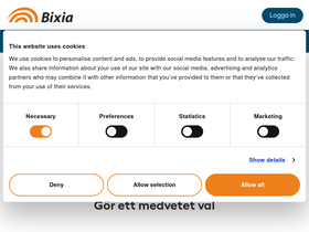 'bixia.se' screenshot