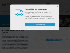 'golfbidder.co.uk' screenshot
