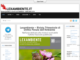 'lexambiente.it' screenshot