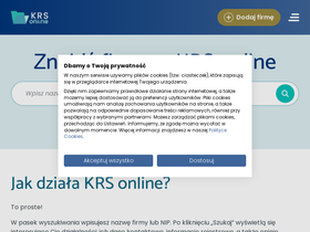 'krs-online.com.pl' screenshot