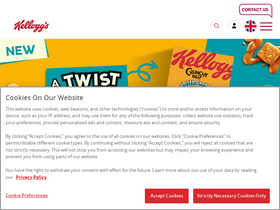'kelloggs.co.uk' screenshot