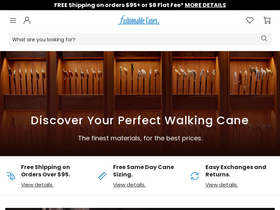 'fashionablecanes.com' screenshot