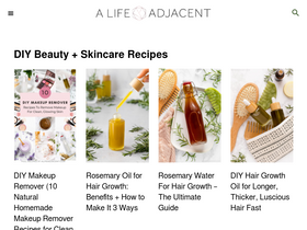 'alifeadjacent.com' screenshot