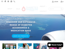 diabeteshq.com.au homepage screenshot