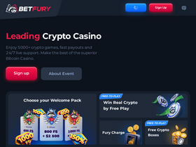 'betfury.io' screenshot