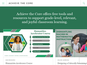 'achievethecore.org' screenshot