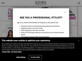 'kenraprofessional.com' screenshot