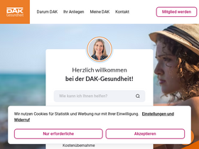 'dak.de' screenshot