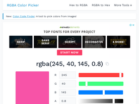 'rgbacolorpicker.com' screenshot