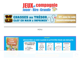 'jeuxetcompagnie.fr' screenshot