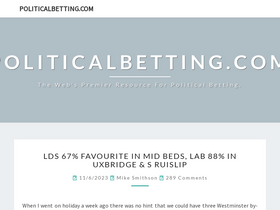 'politicalbetting.com' screenshot