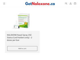 getnaloxone.ca homepage screenshot