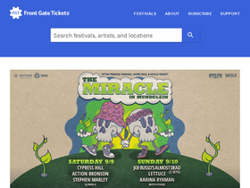 'frontgatetickets.com' screenshot