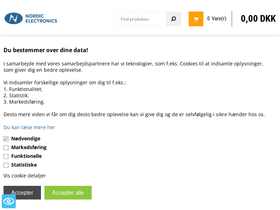 'nordicelectronics.dk' screenshot
