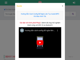 'thaudiotruyen.com' screenshot