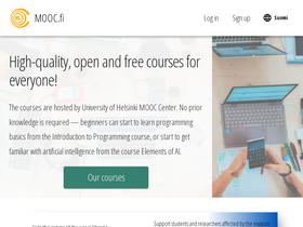 'mooc.fi' screenshot