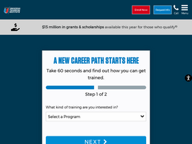 'uti.edu' screenshot