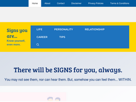 'signsyouare.com' screenshot