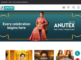 anutex.com homepage screenshot
