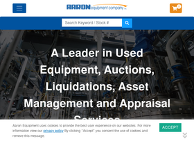 'aaronequipment.com' screenshot