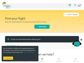 'bengaluruairport.com' screenshot
