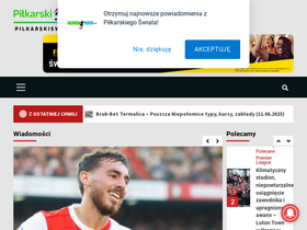 'pilkarskiswiat.com' screenshot