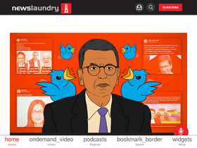 'newslaundry.com' screenshot