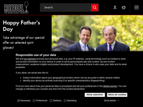 'riedel.com' screenshot