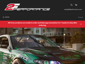 2fperformance.com homepage screenshot