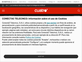 'cuatro.com' screenshot