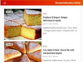 'bucatarianoastra.online' screenshot
