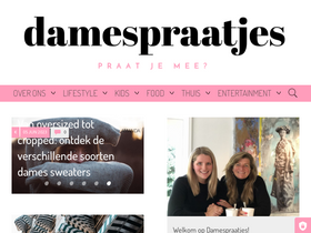 'damespraatjes.nl' screenshot