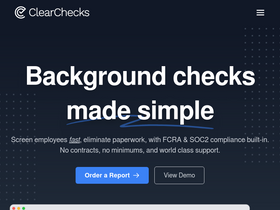 'clearchecks.com' screenshot