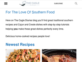 'thecaglediaries.com' screenshot