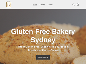 glutenfreebakerysydney.com homepage screenshot
