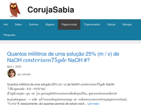 'corujasabia.com' screenshot