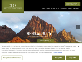 'zionlodge.com' screenshot