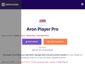 'aronplayer.app' screenshot