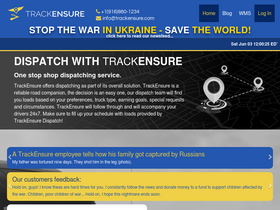 'trackensure.com' screenshot