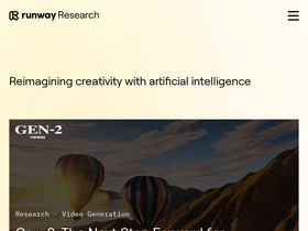 Gen-2 by Runway - An AI tool that creates videos from text, images, or clips, blending creativity with technology.