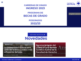 'austral.edu.ar' screenshot