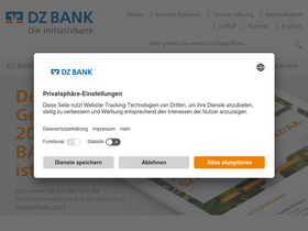 'dzbank.de' screenshot