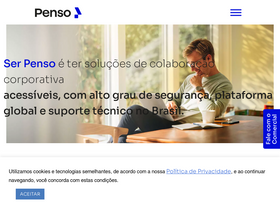 'penso.com.br' screenshot