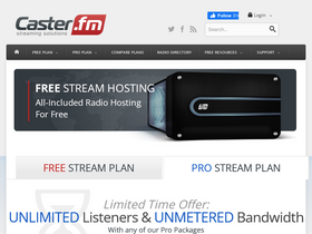 'caster.fm' screenshot