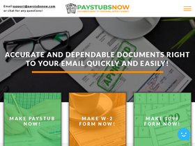 'paystubsnow.com' screenshot