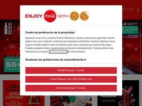 'cocacola.es' screenshot