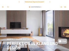 akustikpaneele24.de homepage screenshot