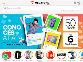 'megatone.net' screenshot