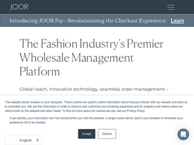 'joor.com' screenshot